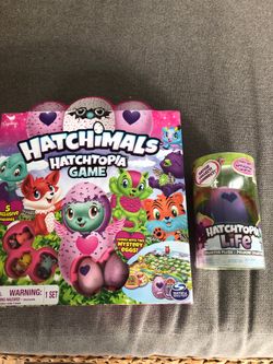 Hatchimals game and hatchtopia life collector plush