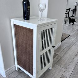 Small White Wood Wine rack