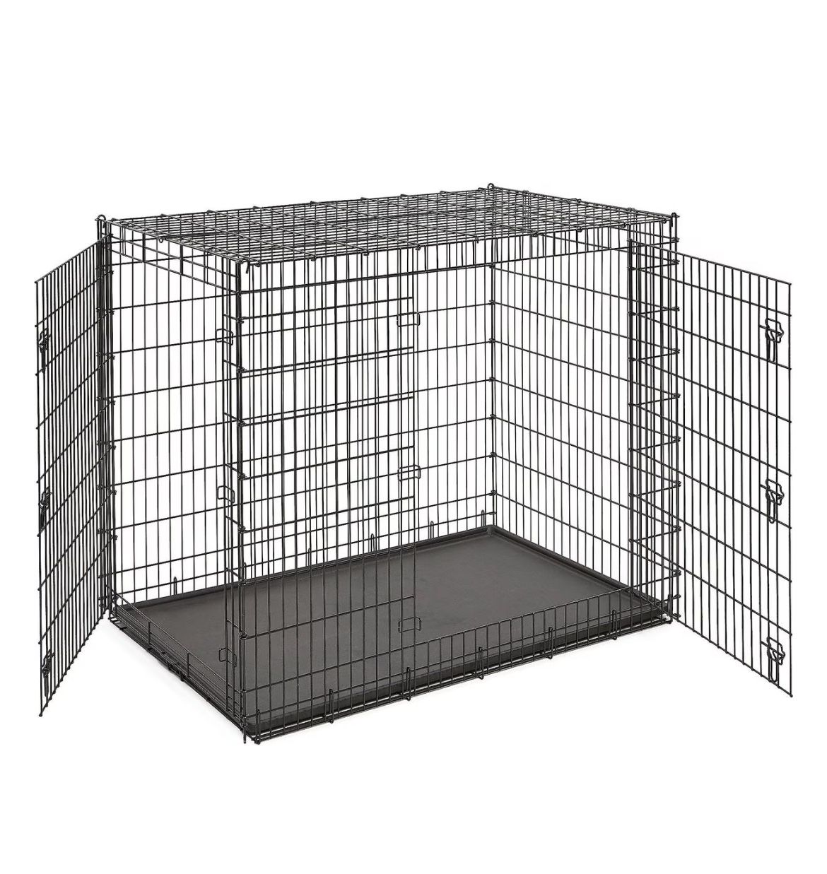 Dog crate - extra large, with bed