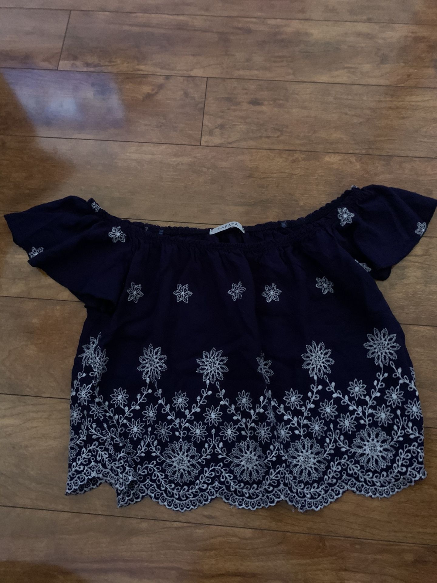 Papaya Off the Shoulder Shirt