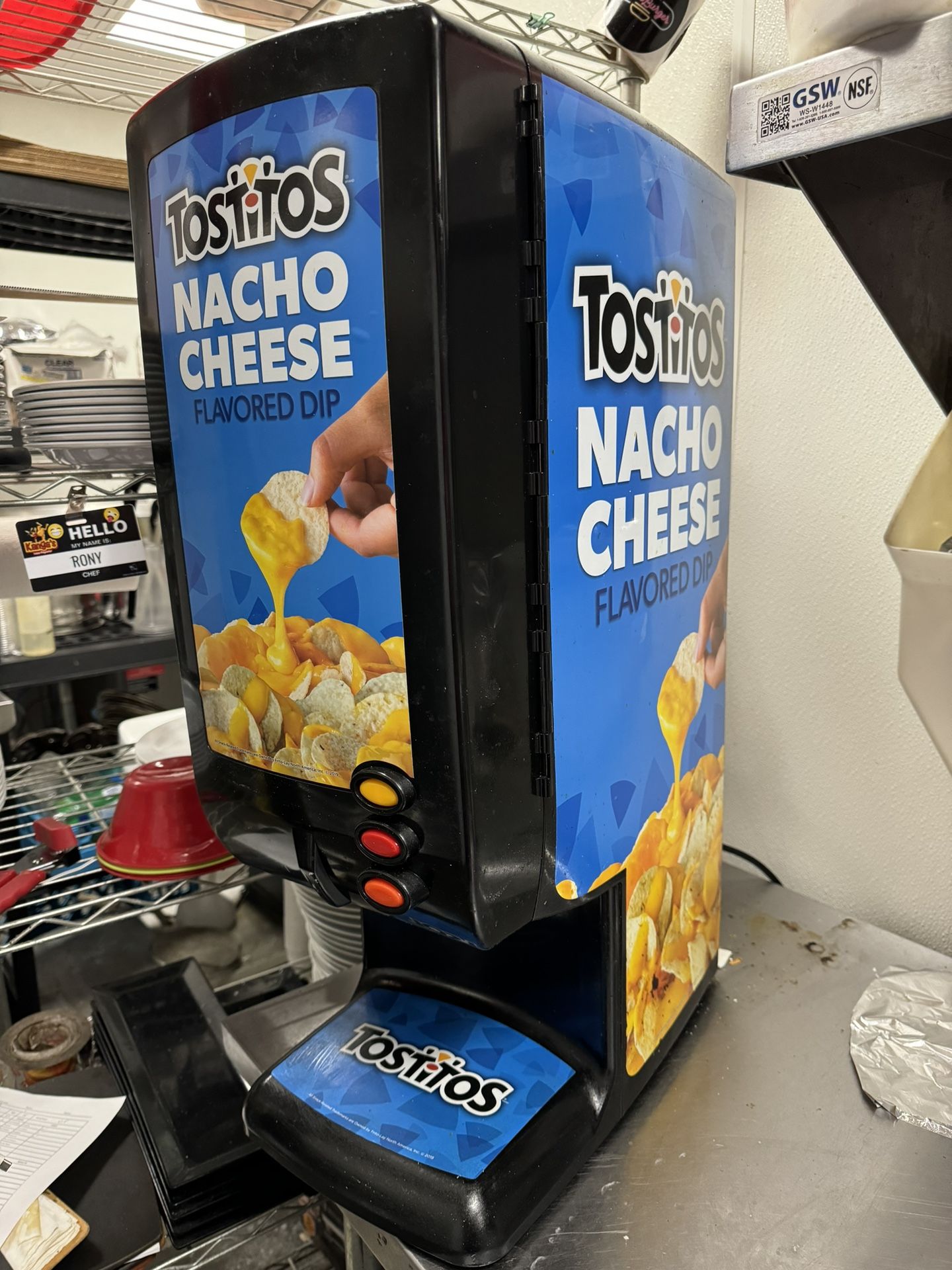Tostitos Nacho Cheese Dispenser - Gold Medal 5300P