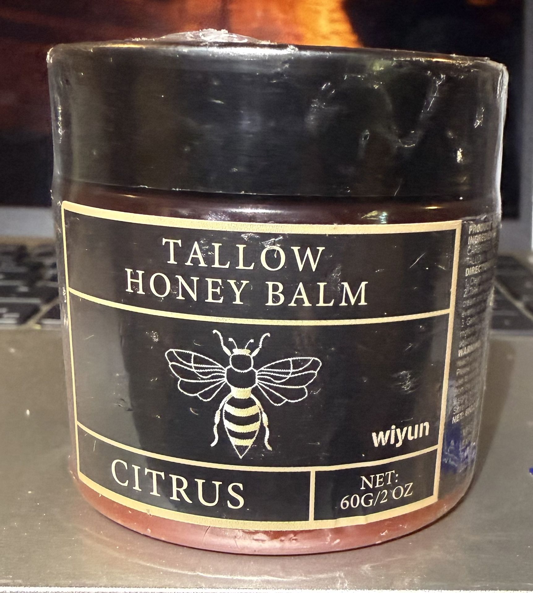 Wiyun Tallow Honey Balm – Citrus (2 oz / 60g)