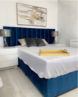 Custom tufted bed any size any color no money down no credit need 0% interest