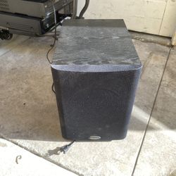 subwoofer and  receiver 