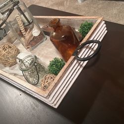 Wood Centerpiece.  Does Not Include Decorations