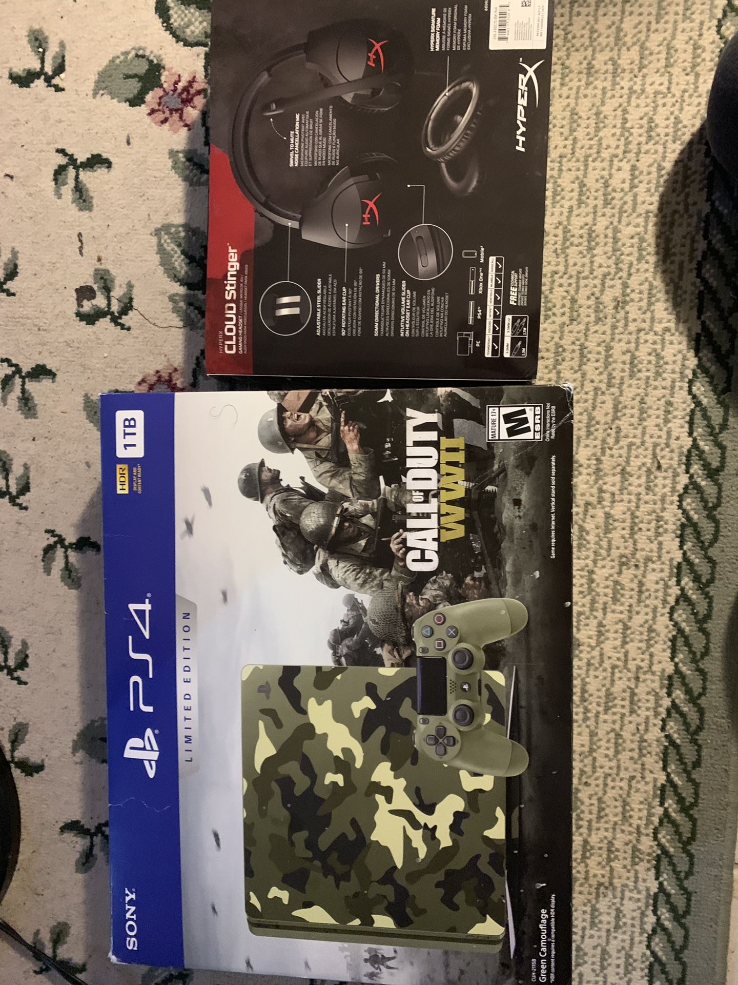 PS4 1TB WWII special edition