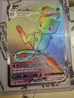 Mew VMAX 268/264 Fusion Strike Rainbow Secret Rare Holo Pokemon
