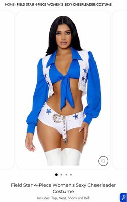 Dallas Cowboys Women's Sexy Cheerleader Costume