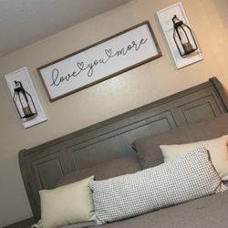 King Platform bed frame 