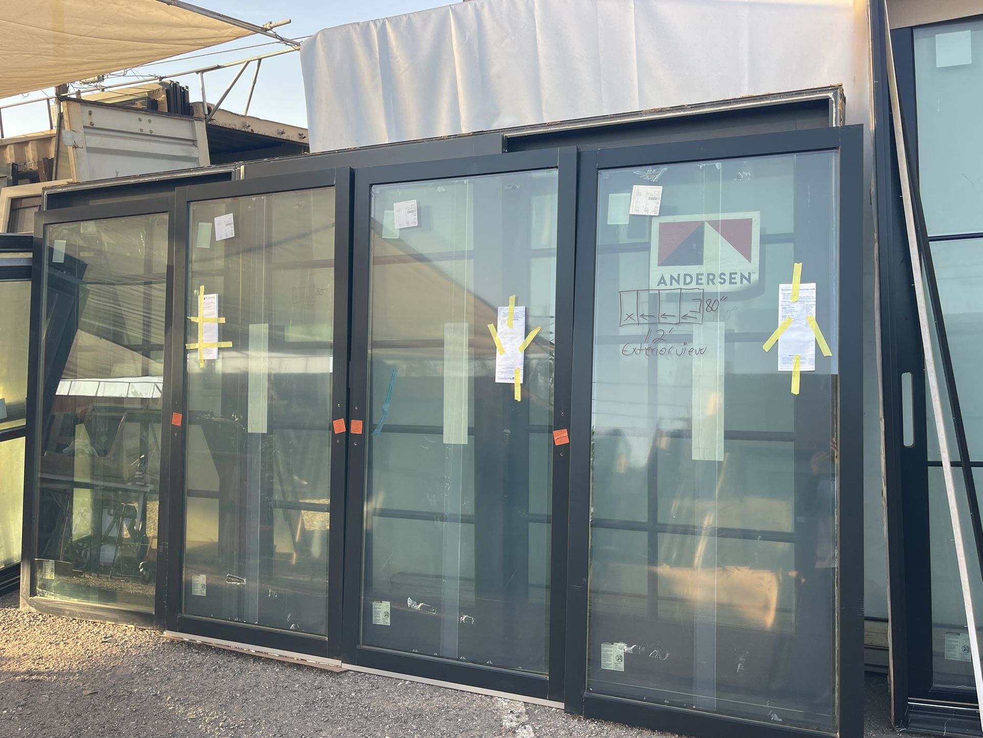 Sliding Glass Doors 12’x80” Cash $6900 Or Debit Card Zelle $7400