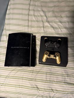 PlayStation 3 & 4 Consoles with Two PS4 Controllers