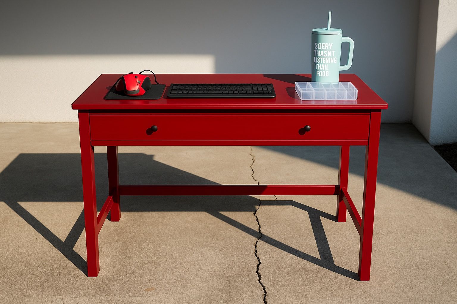 Red Writing Desk $50