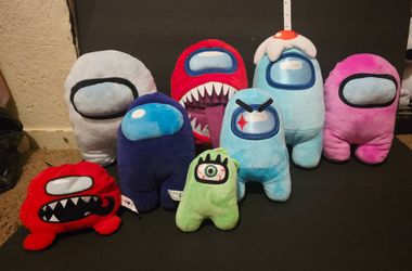 Among Us Plush Toy Collection – Set of 7