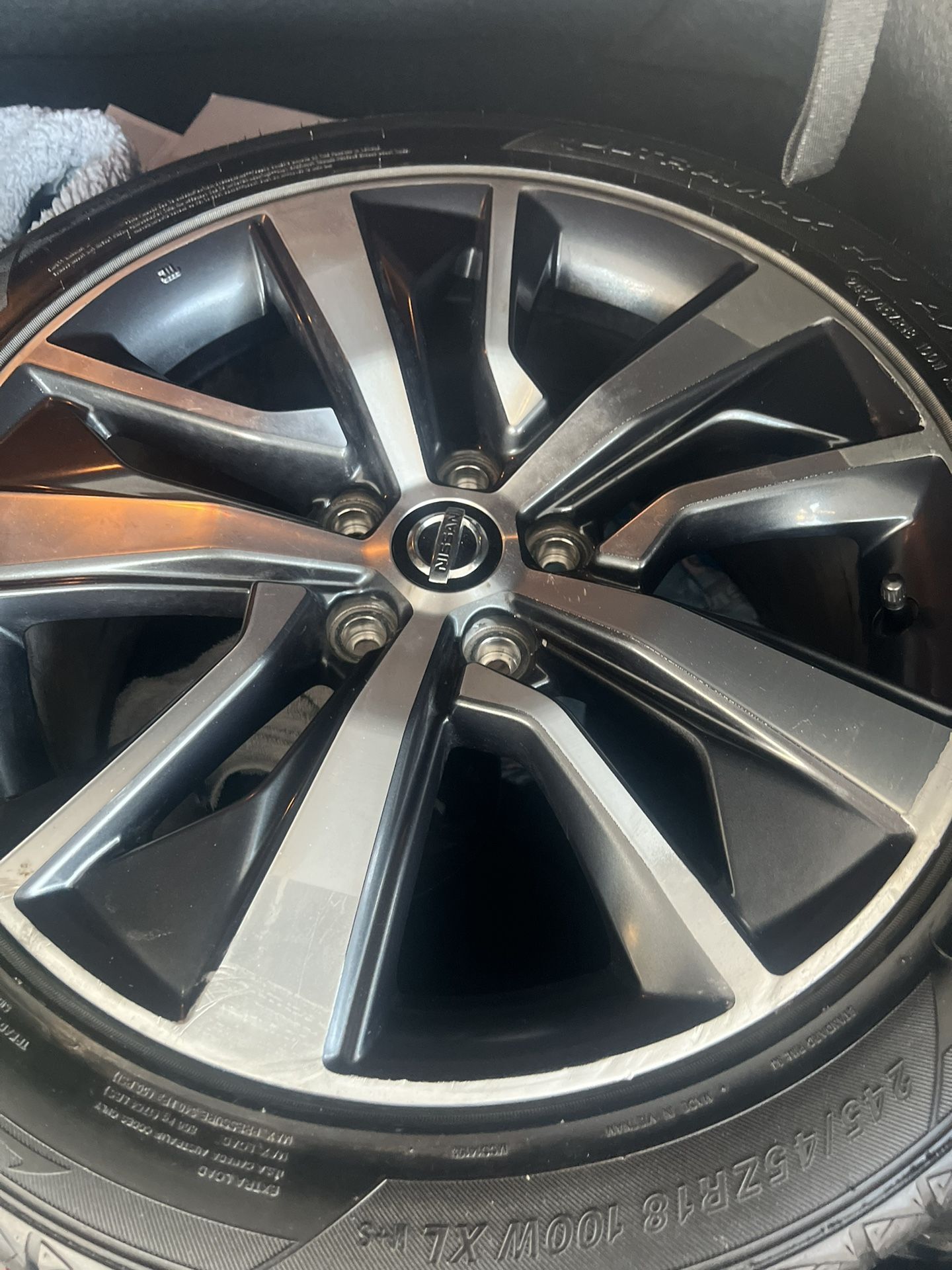 Like new tires with rims