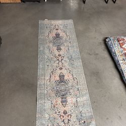 Contemporary Modern Non Slip Machine Washable Printed Area Rug, Rainbow Brand New