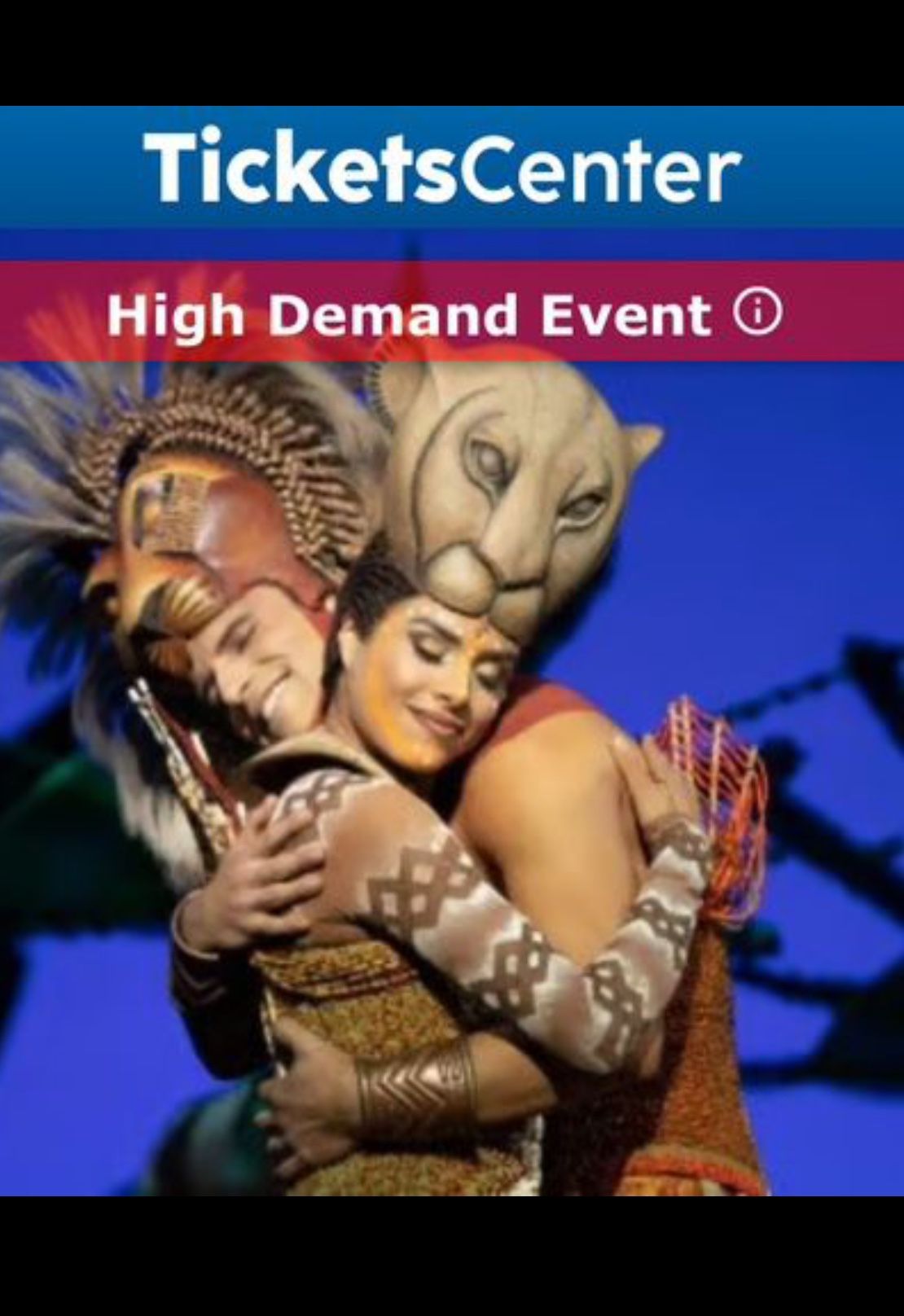 The Lion King Broadway Musical 4 Tickets