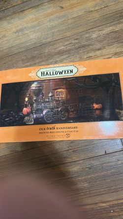 Department 56 Snow Village Halloween Haunted Rails Engine & Coal Car