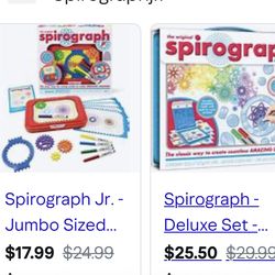 Spirograph Jr. & Deluxe $14 & up