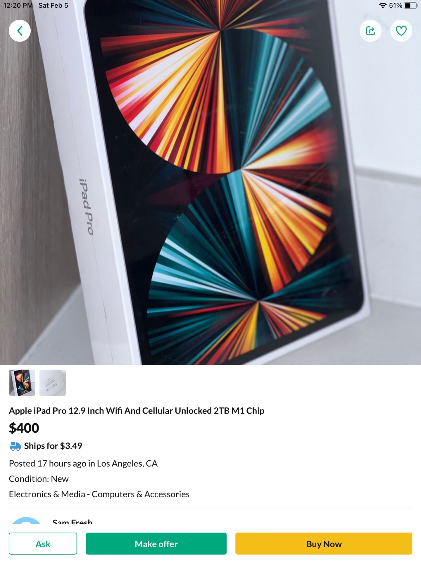 IPad Pro 12.9 Scam Alert !!!!