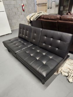Leather Futon Couch