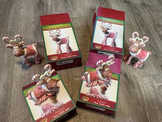 Cracker Barrel Christmas Sweets Treats  Home Decor 4 Figurines mint cond  $20