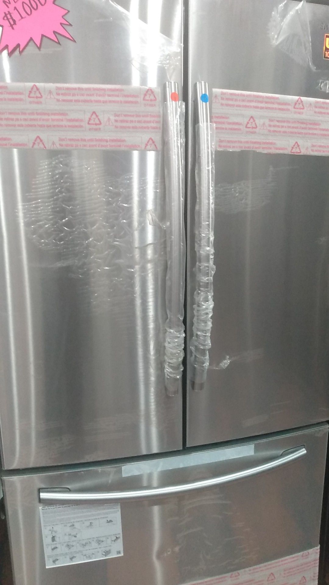 Samsung refrigerador fresh door stainless steel 90 days warranty delivered and installation avalable 1 year free labor$1000