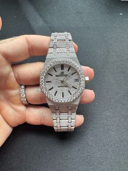 Diamond busted down watch
