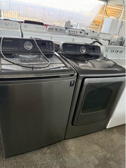 Samsung top load washer and gas dryer set