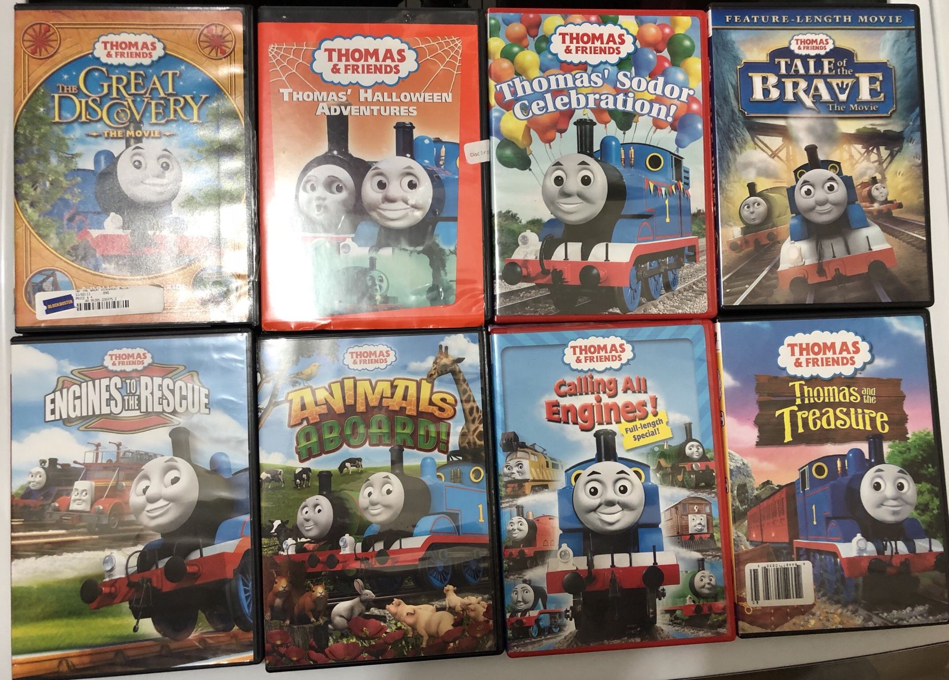 16 Thomas & Friends kids dvds