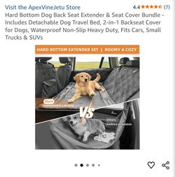 Hard Bottom Dog Pet Back Seat Extender & Cover, it's cars, small trucks,lSUVs