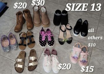Size 13 girls shoes