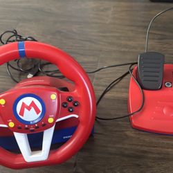 Hori NSW-204 Mario Kart Steering Wheel and Pedal for Nintendo Switch
