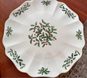 Lenox Holiday Holly Christmas Serving Plate