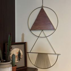 Boho Metal And Wood Wall Art
