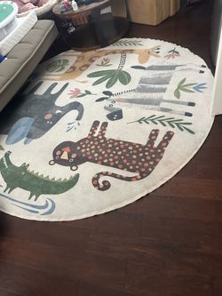 Toddler play rug with padding