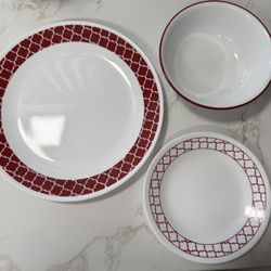 Corelle Dishes Set Of 8 Place Setting 