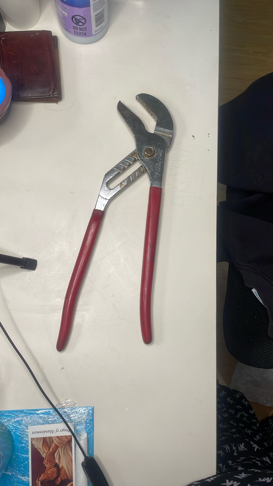 vintage Proto 265-G Power-Track adjustable groove-joint pliers, manufactured in the USA.