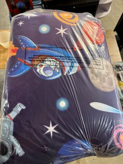 Space Astronaut Kids Bathroom Rug