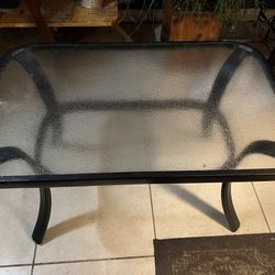 GLASS PATIO TABLE