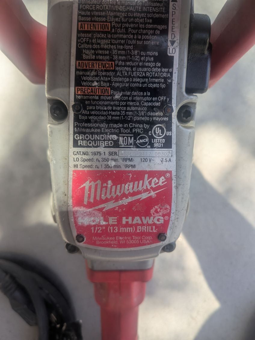 Milwaukee Angle Drill