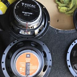 NOT FREE Used  6.5” JBL FOCAL & INFINITY SPEAKERS 