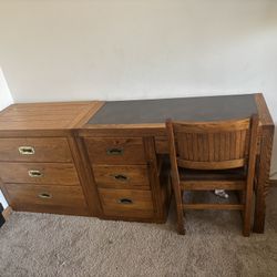 Boys School Study Desk And Draw Set