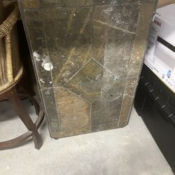 Slate and Iron Coffee Table 