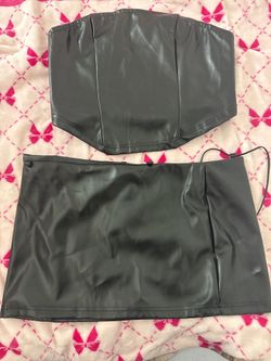Leather Two Piece Set