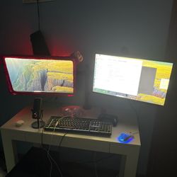 $1500 – Full Gaming PC Setup w/ RTX 3080 + Dual Monitors