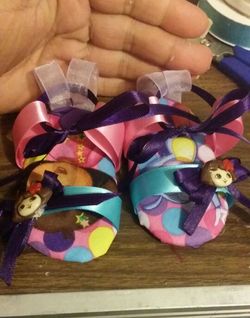 Dora baby sandals hand made