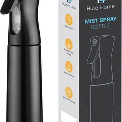 Continuous Spray Bottle (10.1oz/300ml) Empty Ultra Fine Plastic Water Mist Sprayer – For Hairstyling, Cleaning, Salons, Plants, Essential Oil Scents &