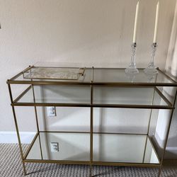 Crate & Barrel 3 shelf console