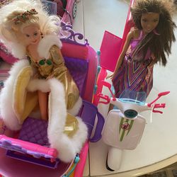 Barbie Lot W/40+ Barbies And Tons If Accessories Clothes Cars Etc