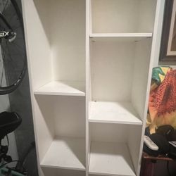 Pair Of White Bookshelf Cases From Costco